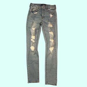 Distressed Denim Jeans